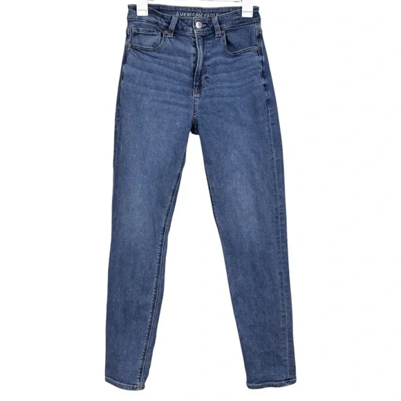 American Eagle Blue Jeans Stretch Denim Size 6 Long Women's - Picture 1 of 11